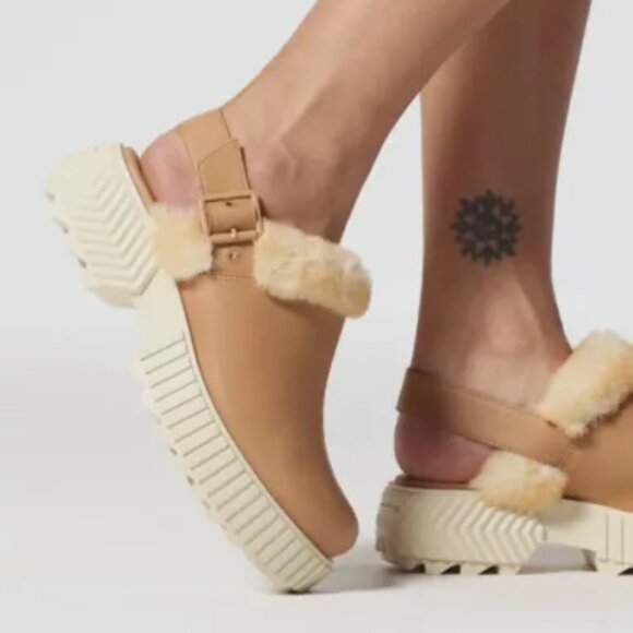 NEW Sorel Ona Ave Mules - Waterproof, Leather in Tawny Buff 825 5s3 - Picture 3 of 8